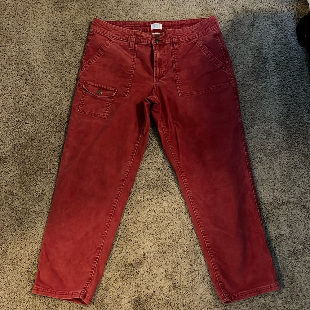 Womens red corduroy pants
